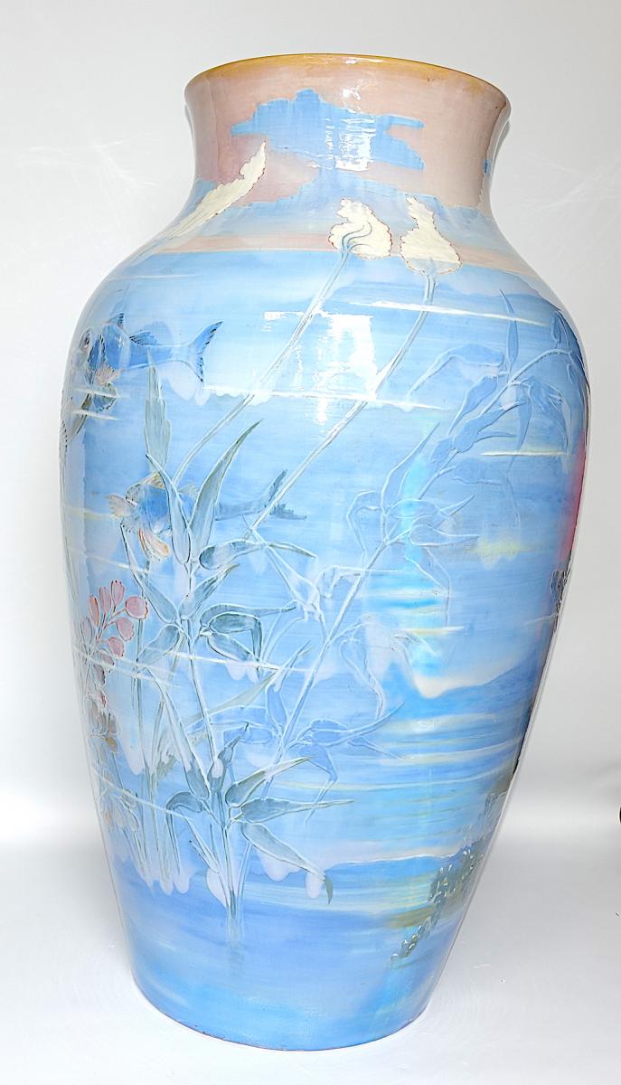 Important Art Nouveau Vase Circa 1920-photo-4