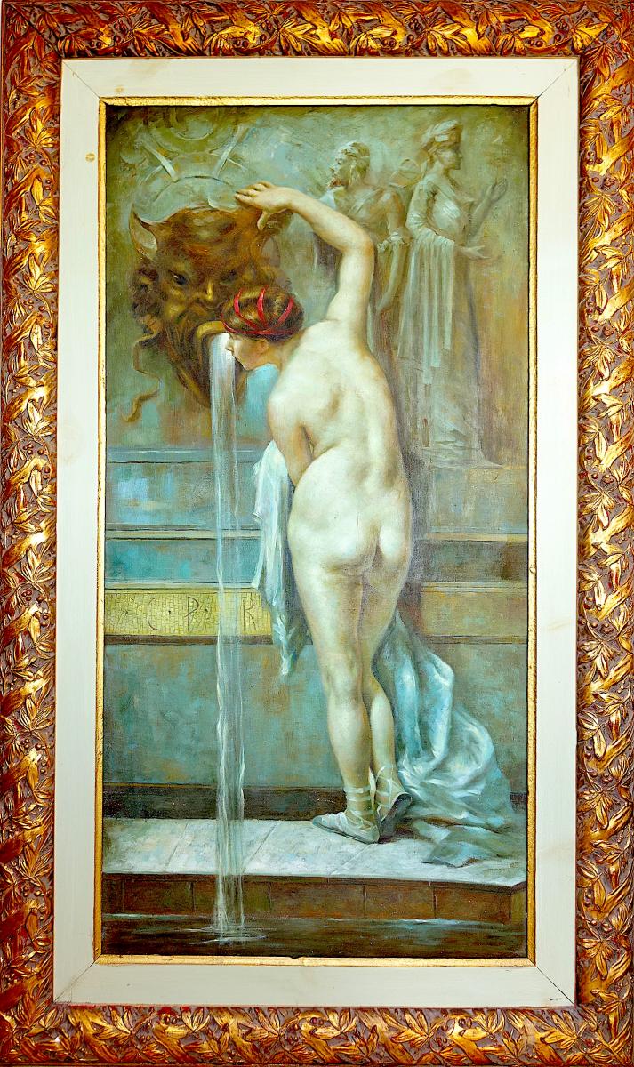 TABLEAU, HUILE S/ TOILE CARLOS PELLICER Y ROUVIERE vers 1900 