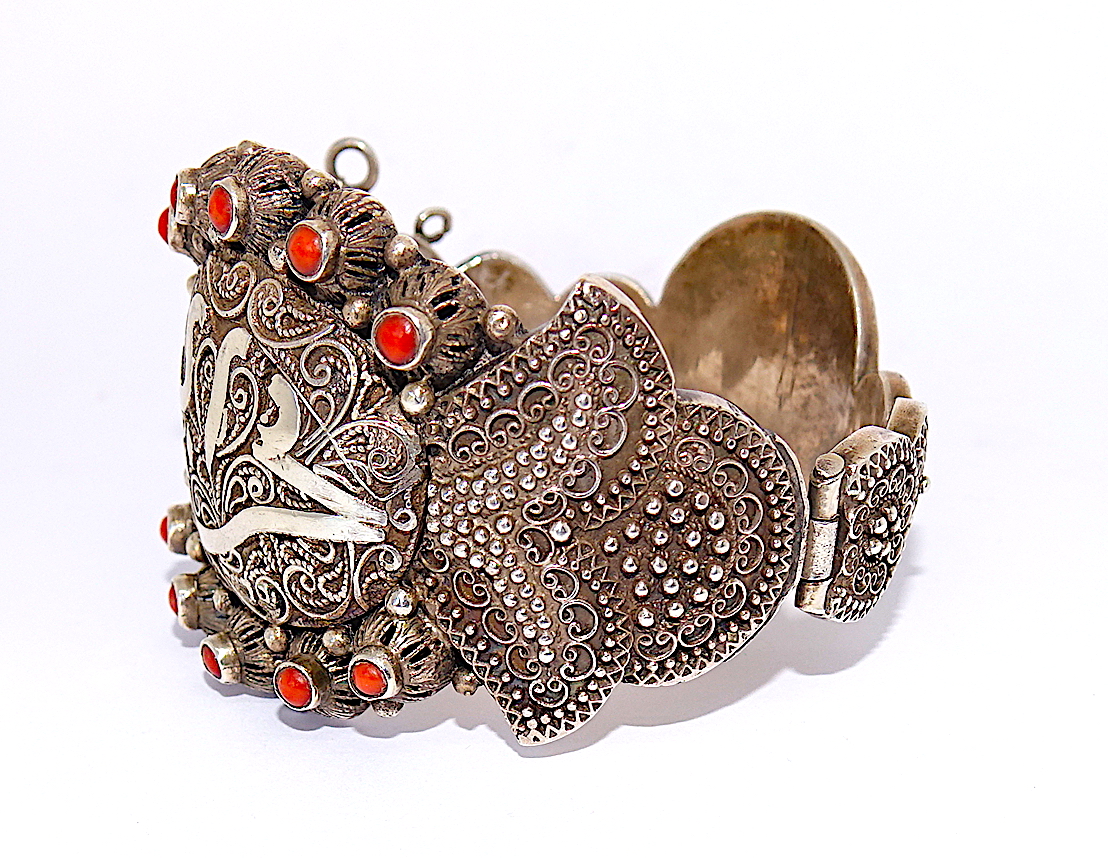 Ethnic Bracelet In Silver 20th.-photo-2