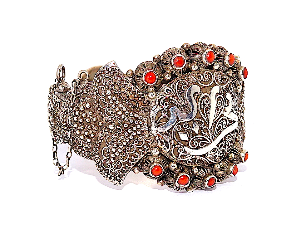 Ethnic Bracelet In Silver 20th.-photo-4