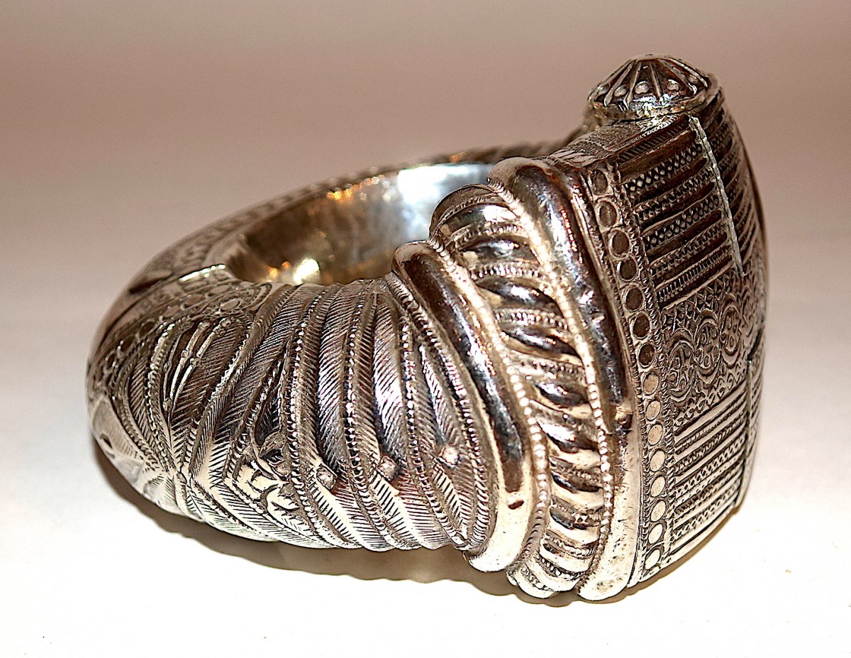 Silver Bracelet Sultanate Of Oman Early 20th-photo-2