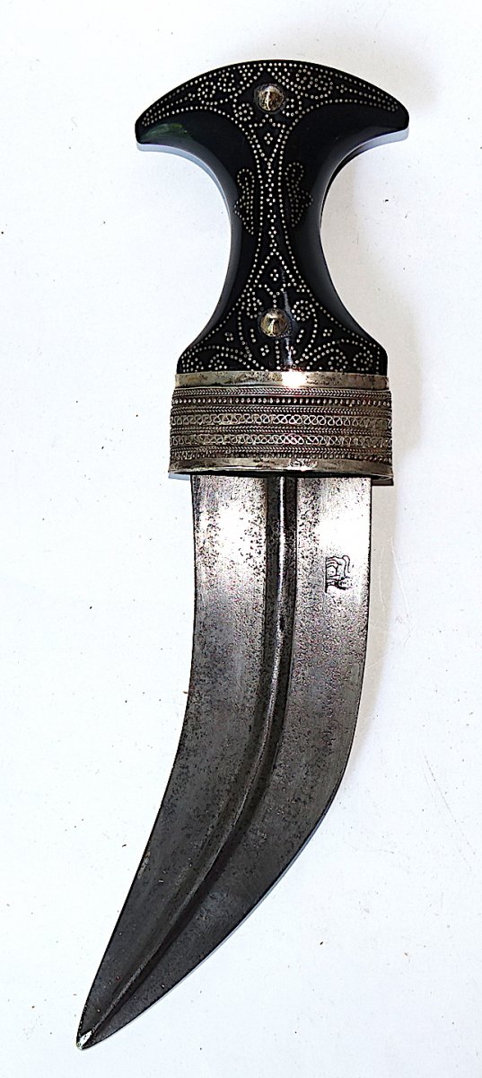 Sultanate Of Oman, Dagger, Kandjar In Silver, 20th-photo-2