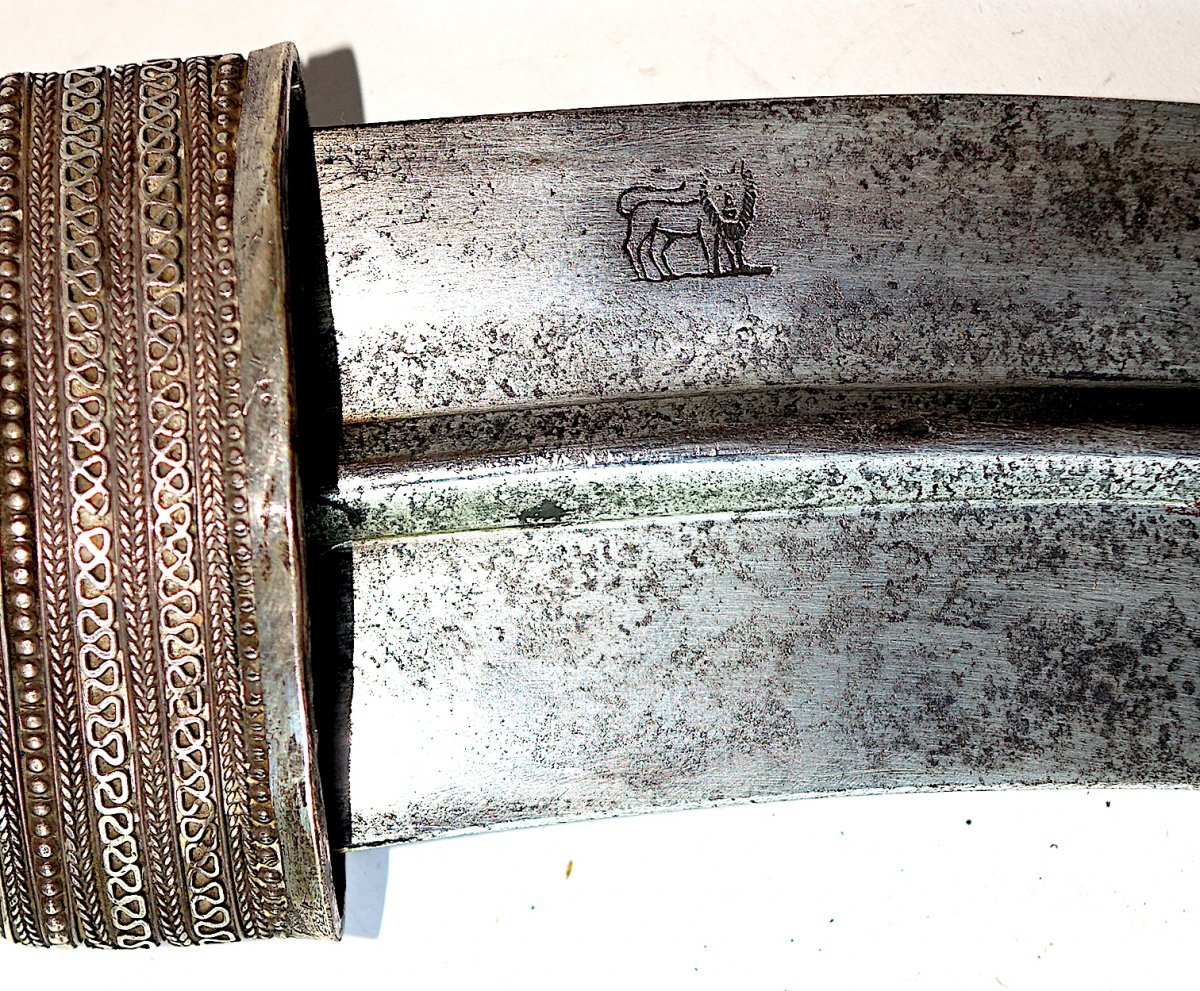 Sultanate Of Oman, Dagger, Kandjar In Silver, 20th-photo-4