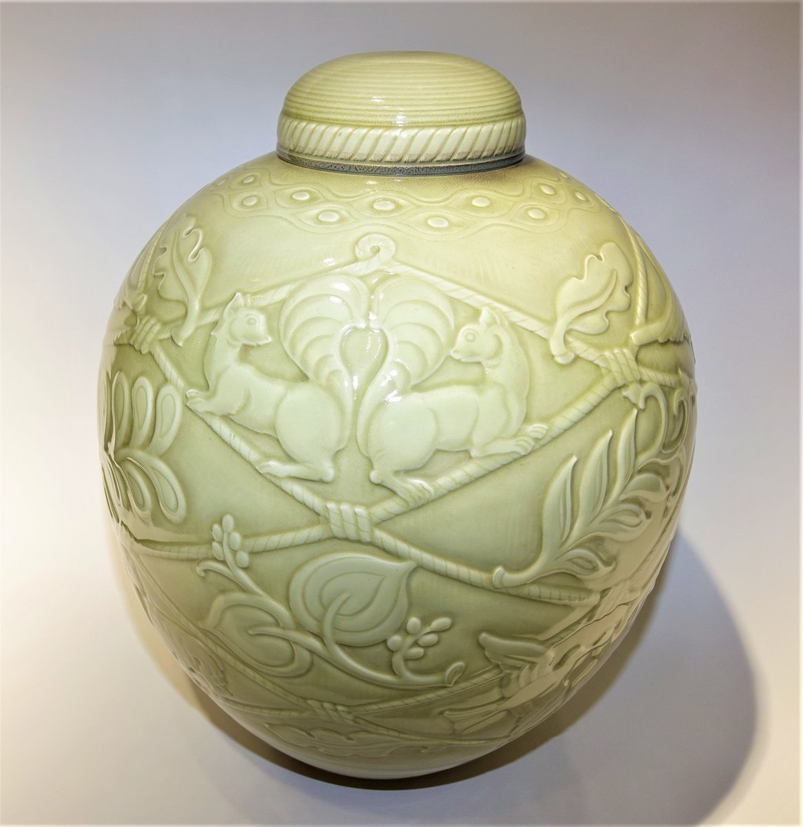 MANUFACTURE de SEVRES IMPOSANT VASE RAPIN 1939