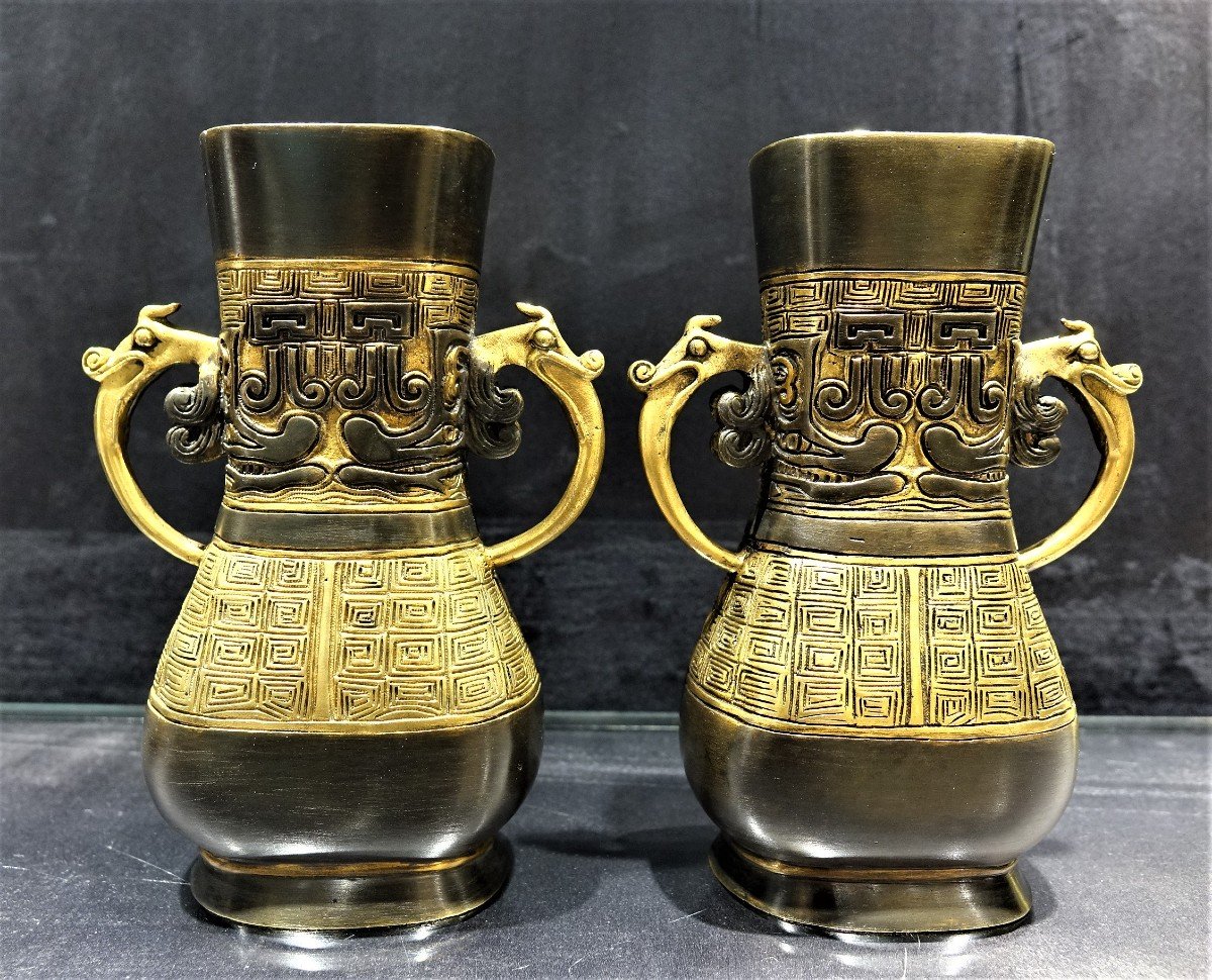 Christofle Emil Reiber Vases Pair Circa 1875-photo-4