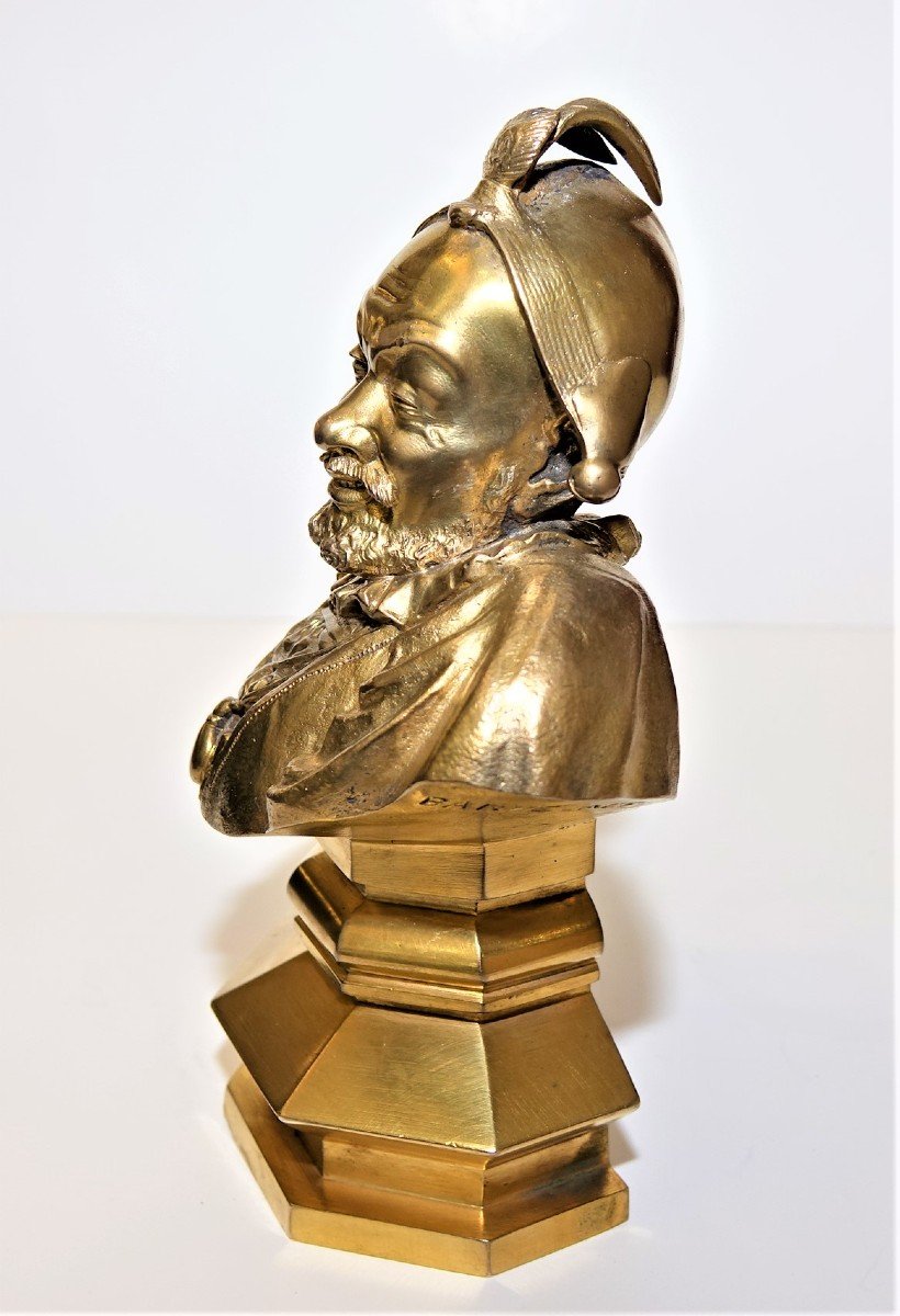 BARYE ALFRED  BRONZE DORE 19 ème-photo-4