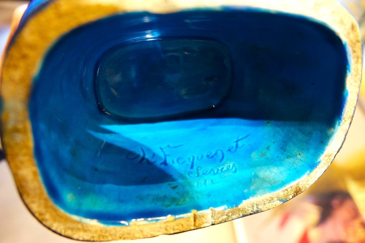 Vase Charles Fricquenet Sèvres 19 ème-photo-4