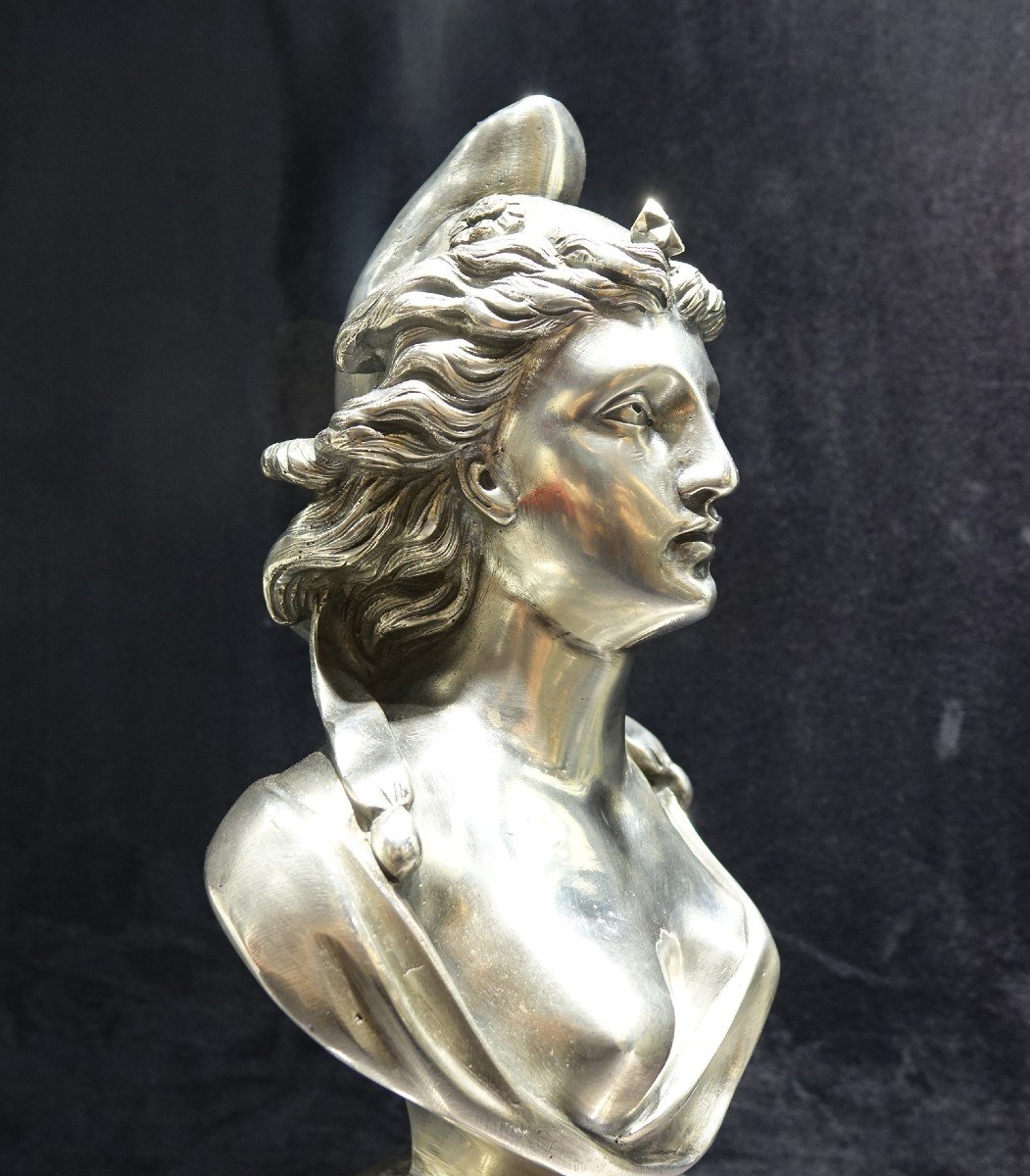 Franc Maçonnerie Marianne Bronze 1870-photo-3