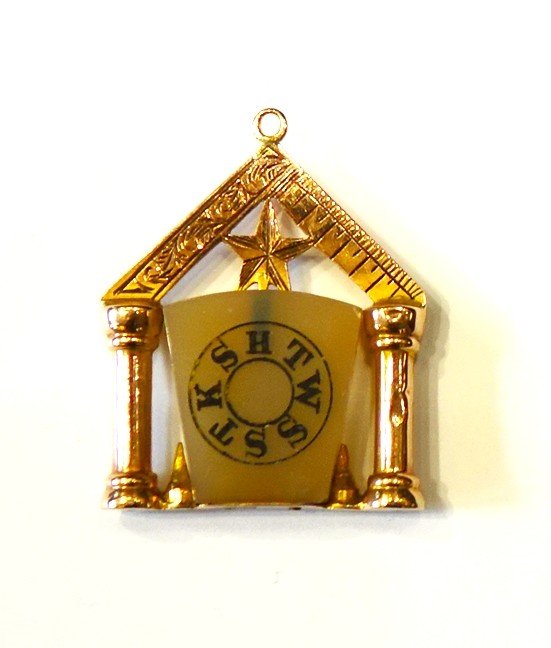 Freemasonry, Jewel Pendant In Gold