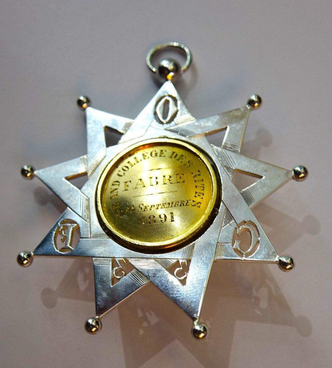 Freemasonry, Silver Jewel 33°-photo-2