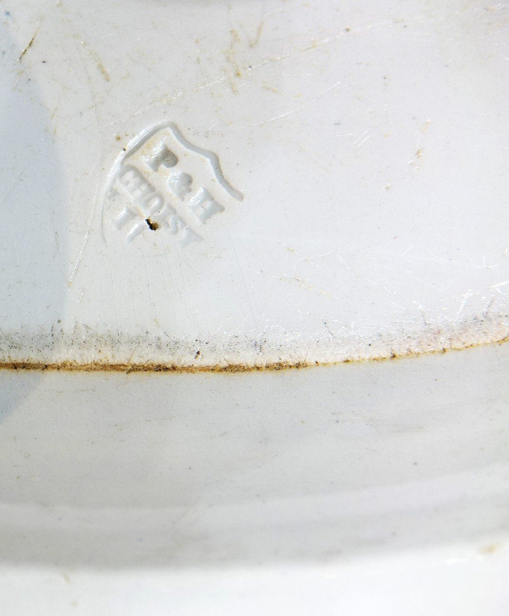 Freemasonry Faience Platter Choisy 1820-photo-3