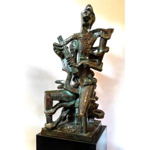 Ossip Zadkine Bronze Harlequin 1943