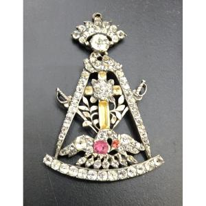 Franc Maçonnerie Bijou Rose-Croix