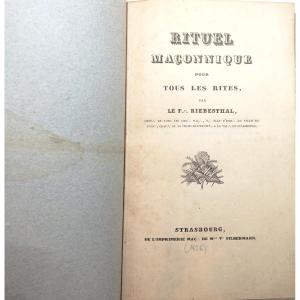 Freemasonry: Ritual For All Degrees, 1826