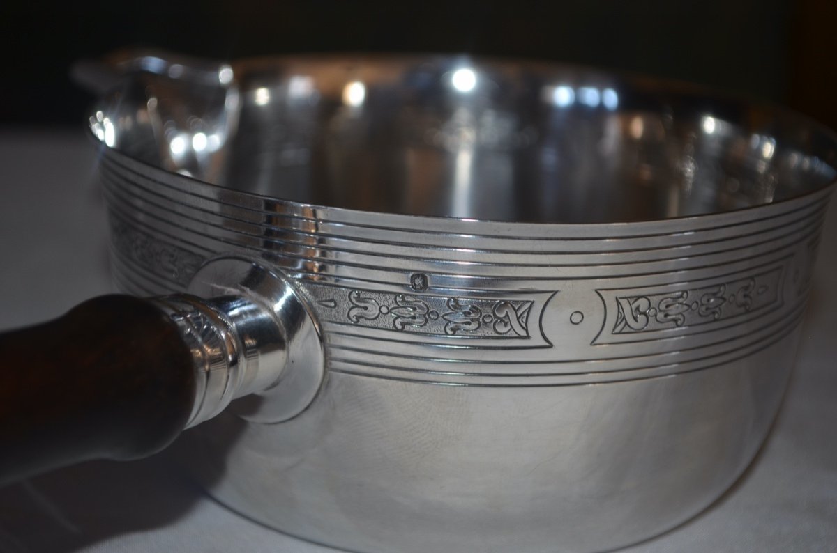 Saucepan In Sterling Silver 19th Century-photo-4