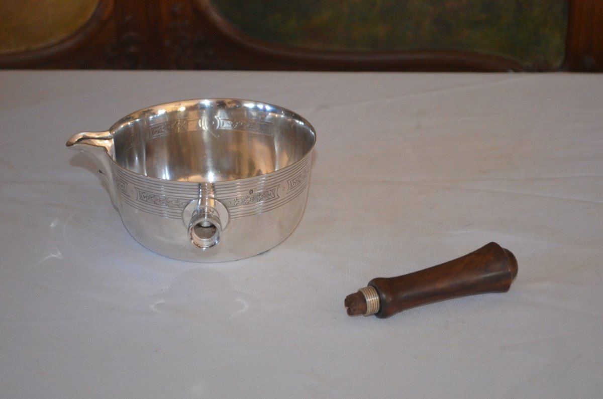 Saucepan In Sterling Silver 19th Century-photo-4