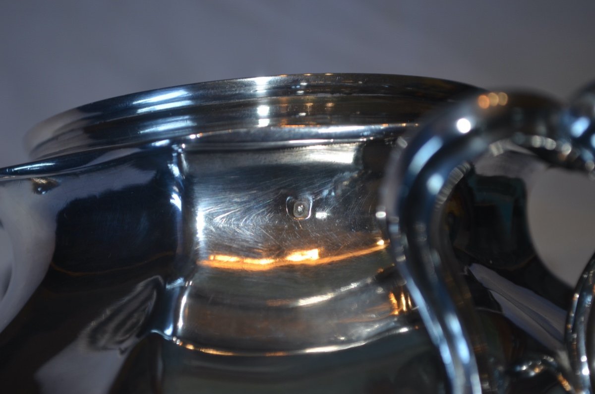 Large Sugar Bowl In Sterling Silver 19th Century-photo-6