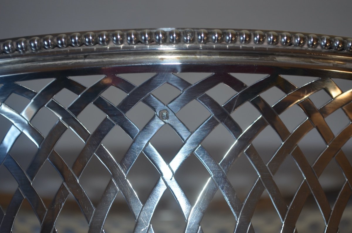 Table Planter In Sterling Silver Late 19th Century-photo-5