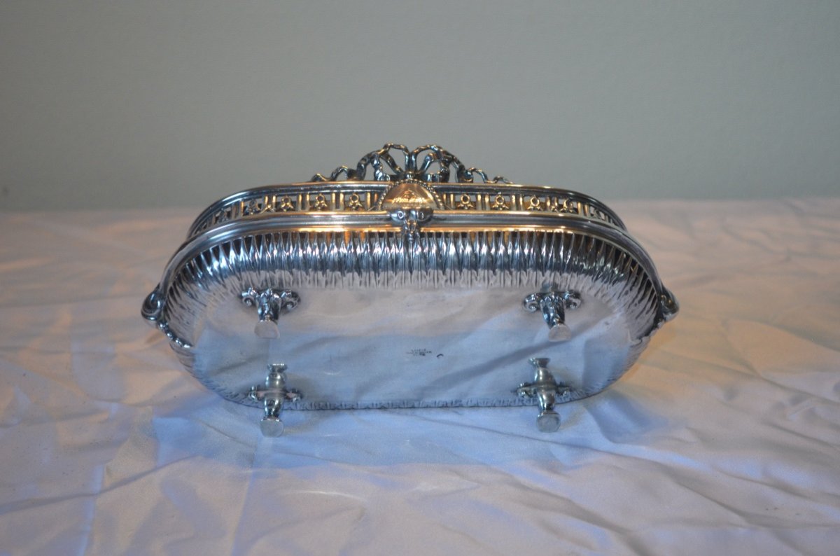 Table Planter In Sterling Silver 19th Century-photo-2