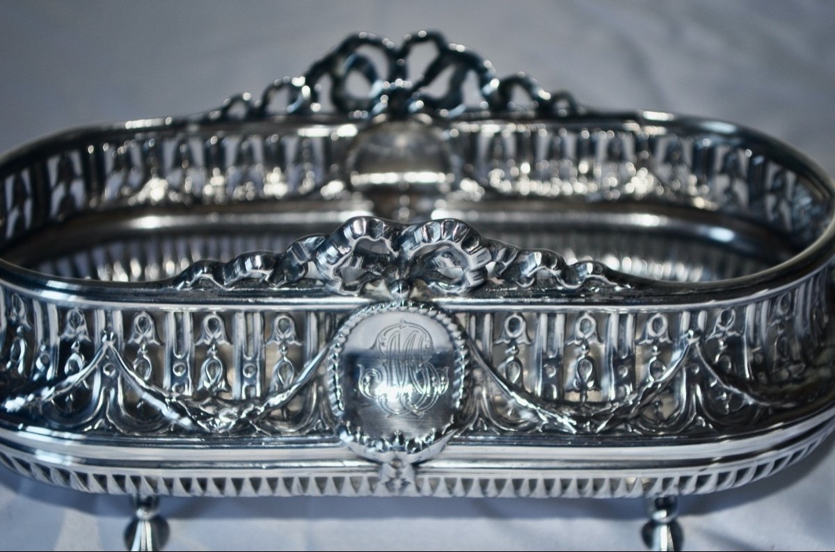 Table Planter In Sterling Silver 19th Century-photo-4