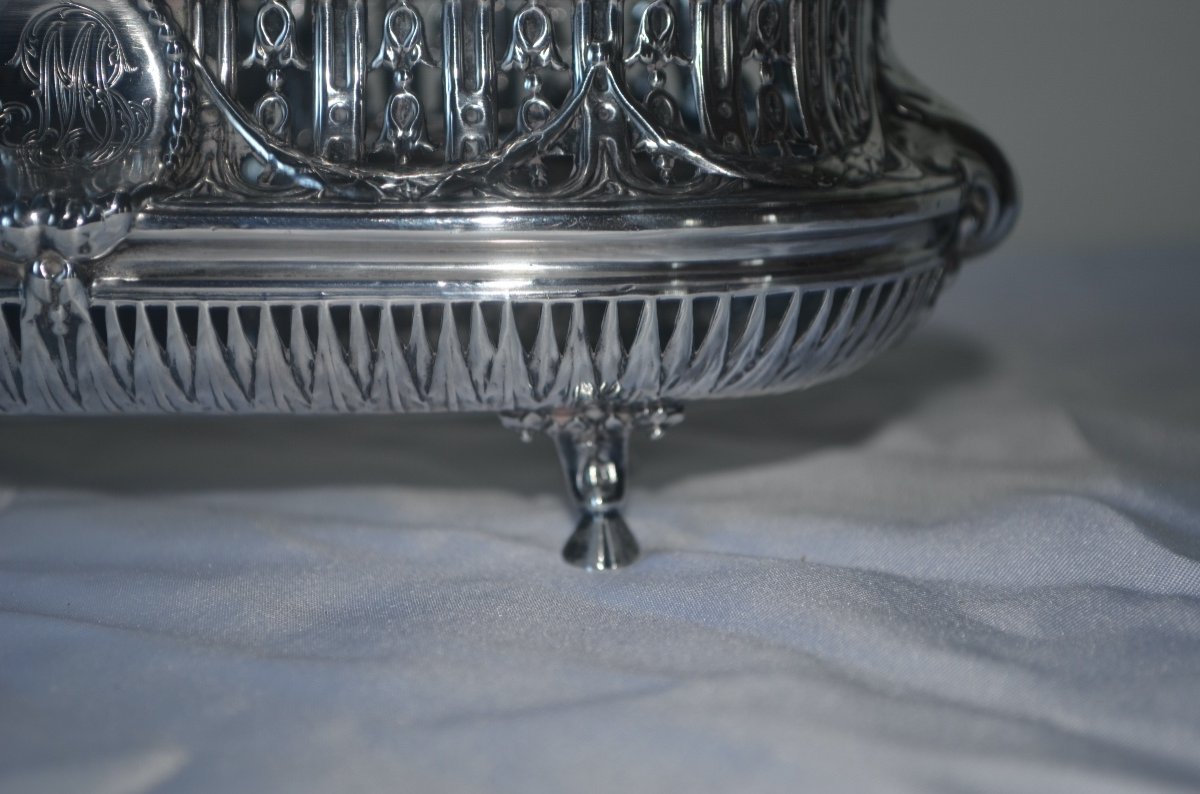 Table Planter In Sterling Silver 19th Century-photo-5