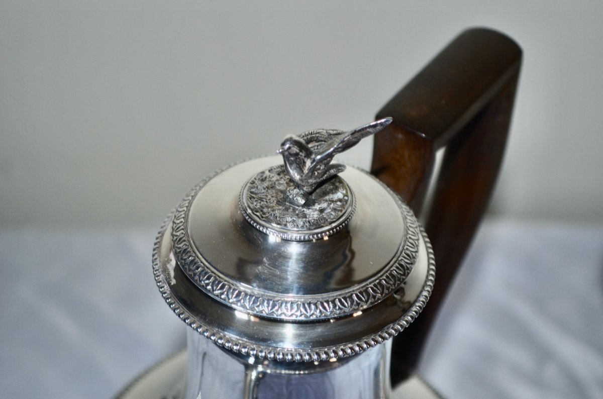 Tea And Coffee Service In Sterling Silver 19th Century-photo-2