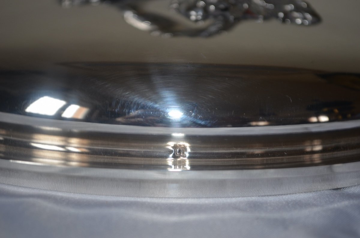 Vegetable Dish In Sterling Silver Late 19th Century By Edmond Tetard-photo-5