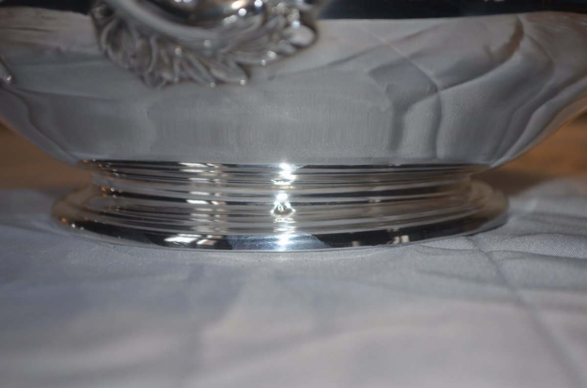Vegetable Dish In Sterling Silver Late 19th Century By Edmond Tetard-photo-7