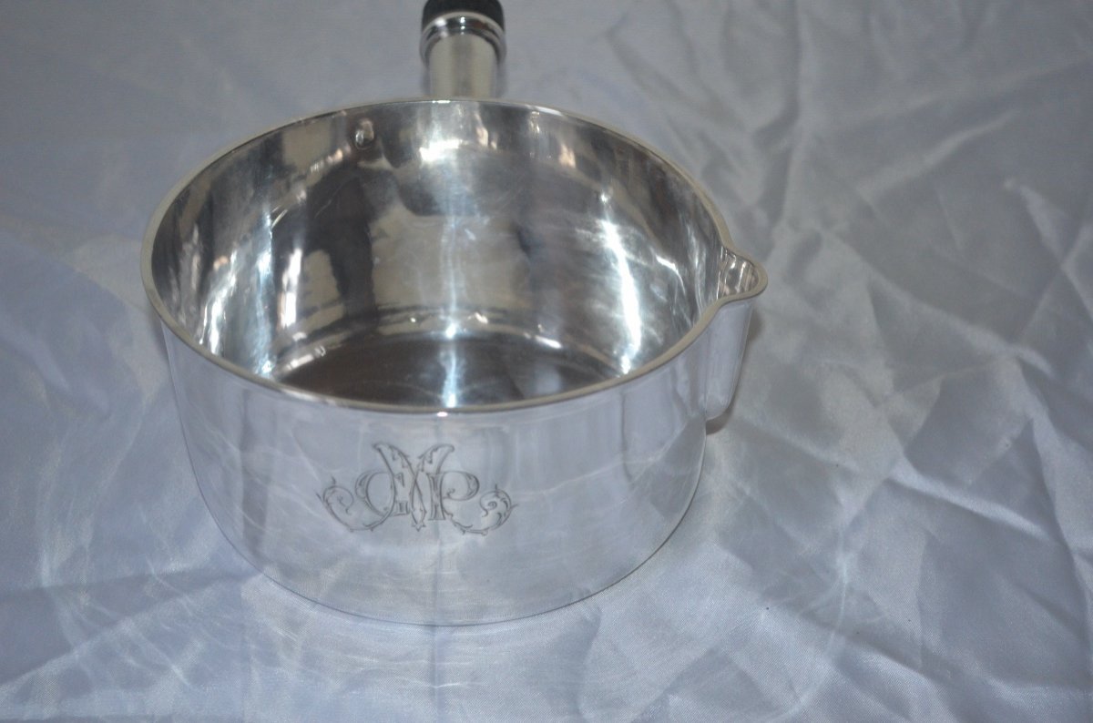 Saucepan In Sterling Silver Mid 19th Century-photo-4