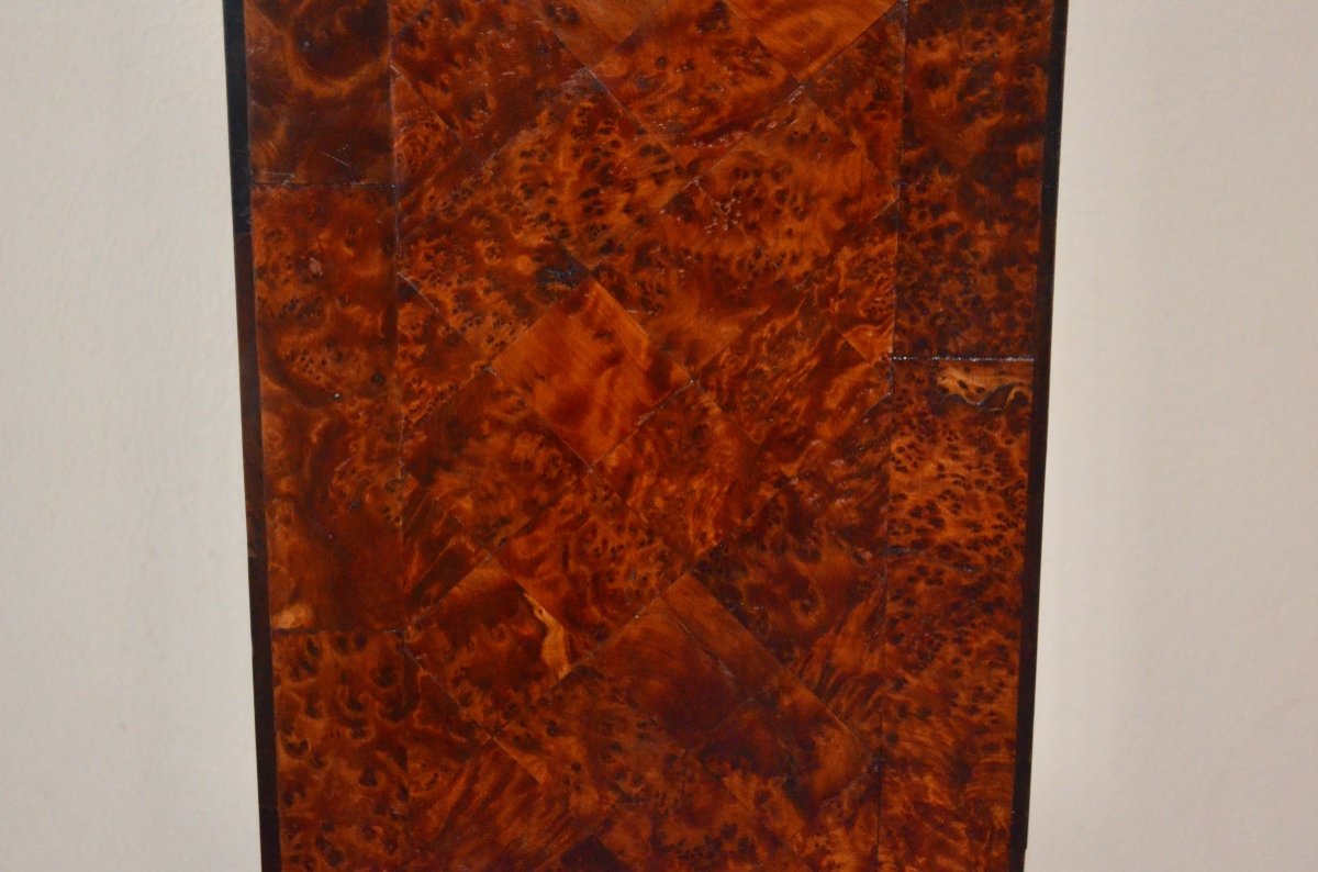 Column In Maple Burl Art Deco Period-photo-7