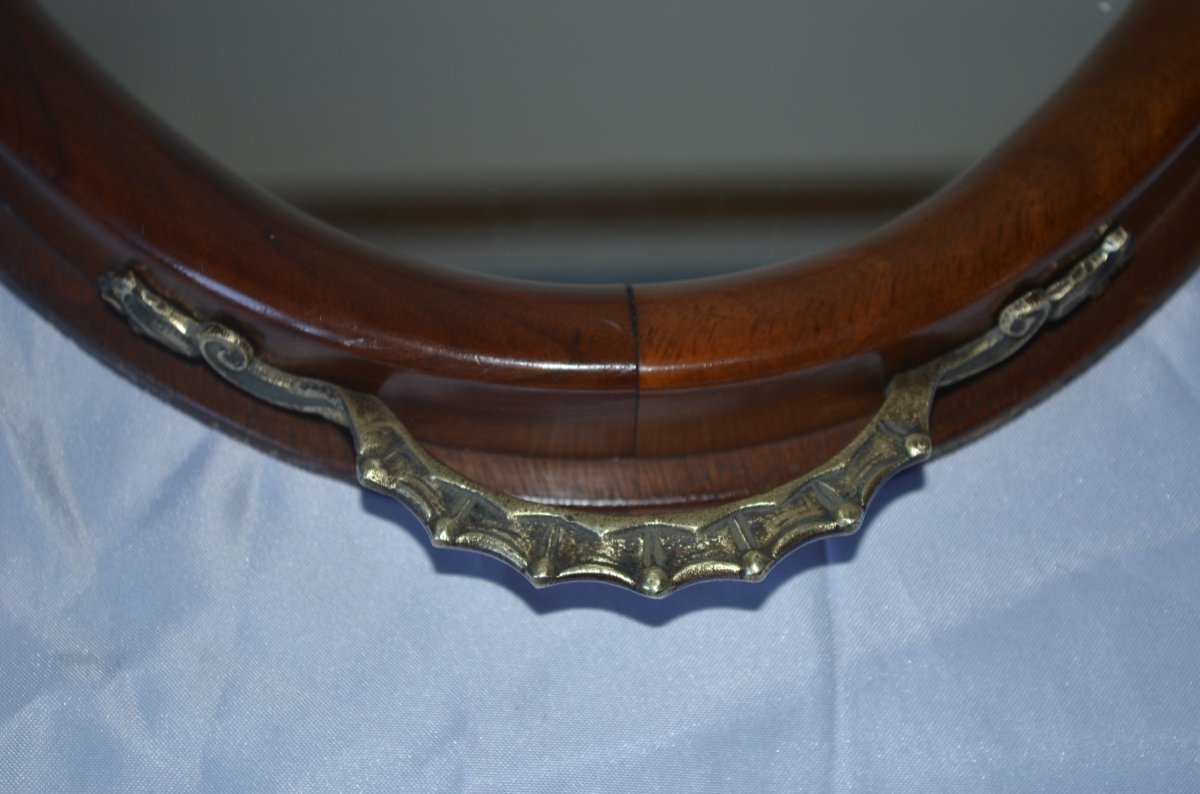 Art Nouveau Mahogany Serving Tray-photo-4