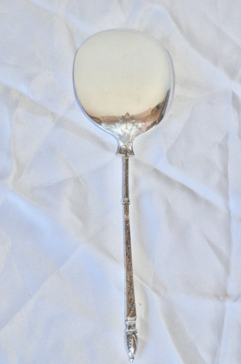Japanese Ice Cream Service In Sterling Silver Art Nouveau Period-photo-6