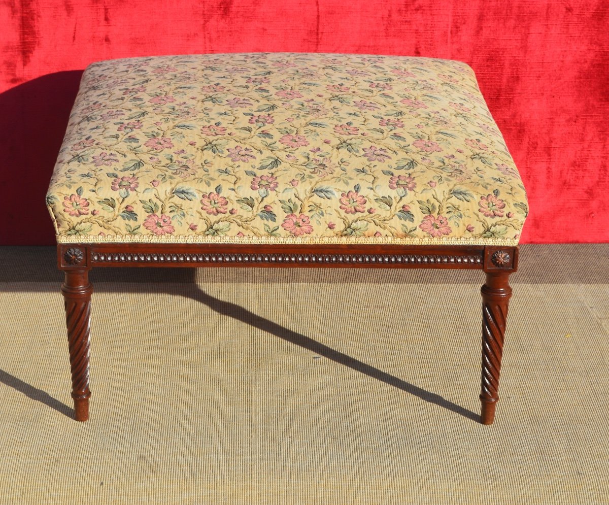Mahogany Stool Early 19th Century-photo-2