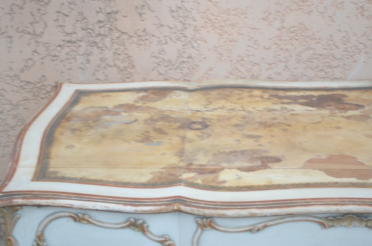 Large Louis XV Style Desk, 19th Century-photo-6