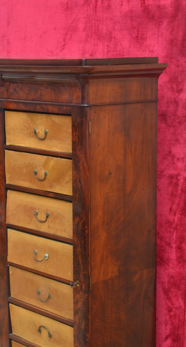Cartonnier En Acajou d'époque Restauration -photo-1