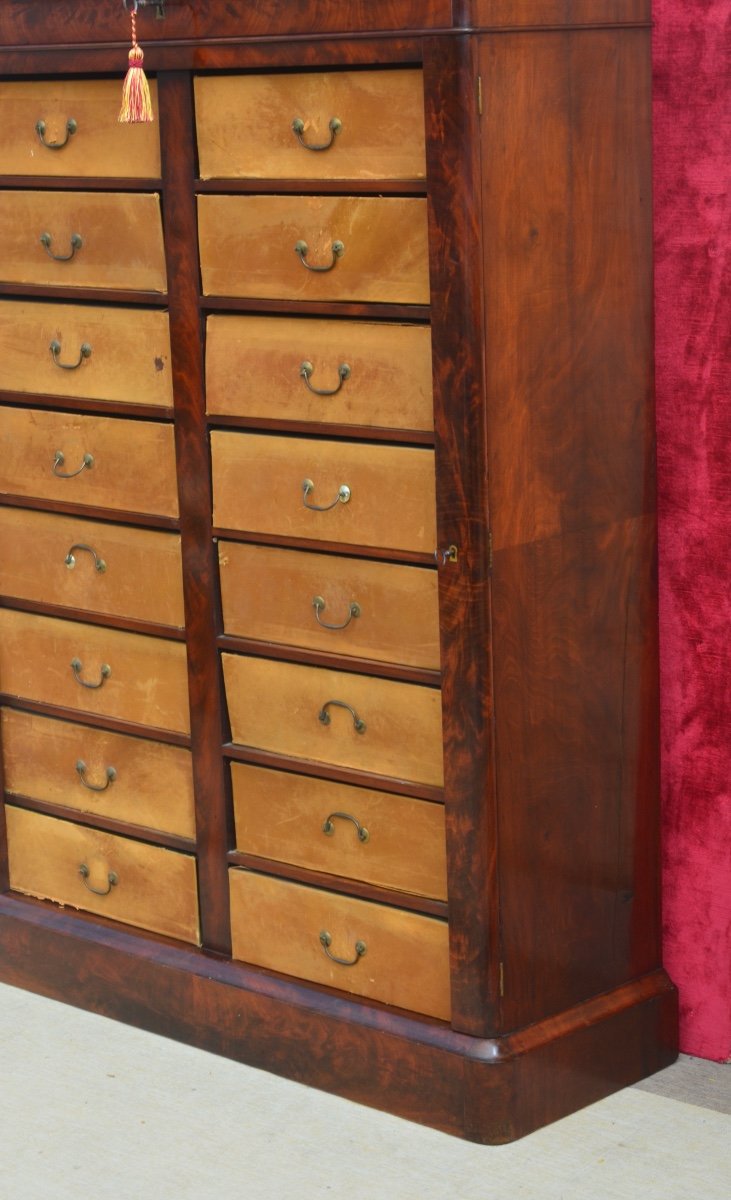 Cartonnier En Acajou d'époque Restauration -photo-2