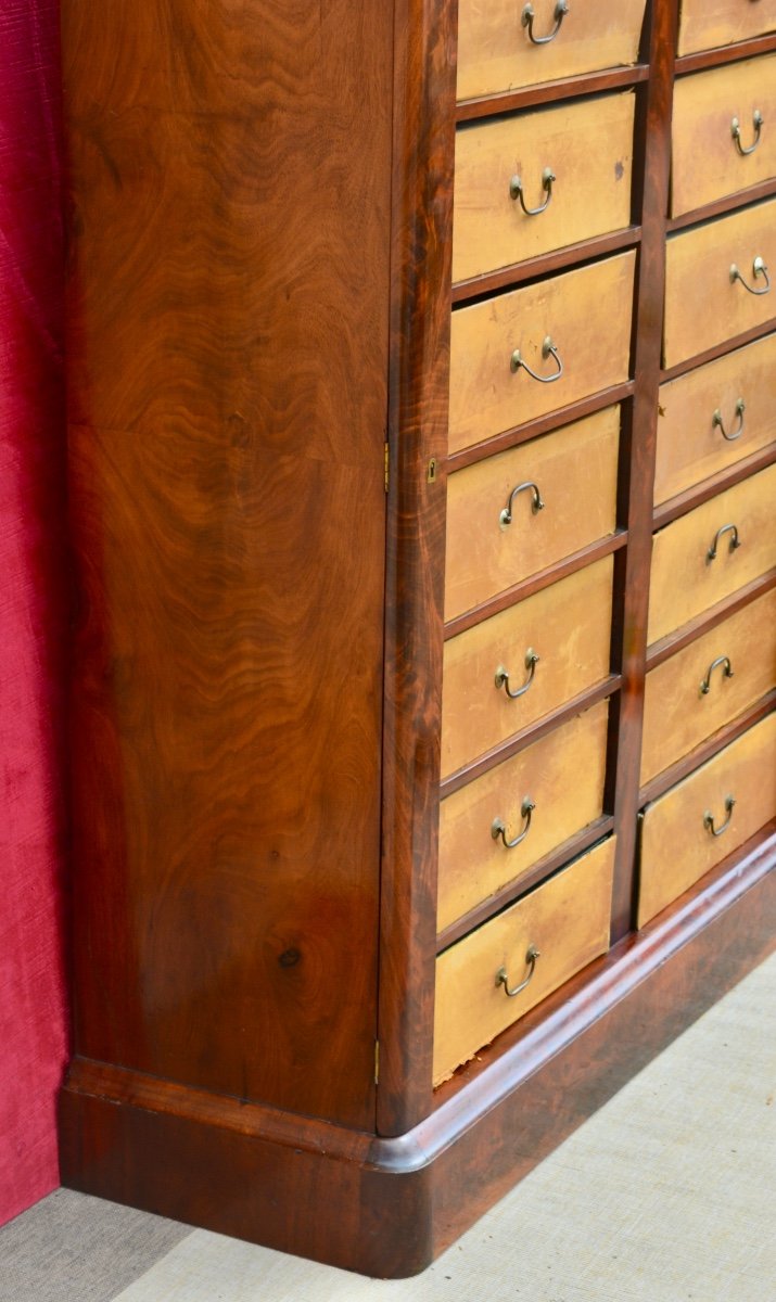 Cartonnier En Acajou d'époque Restauration -photo-4