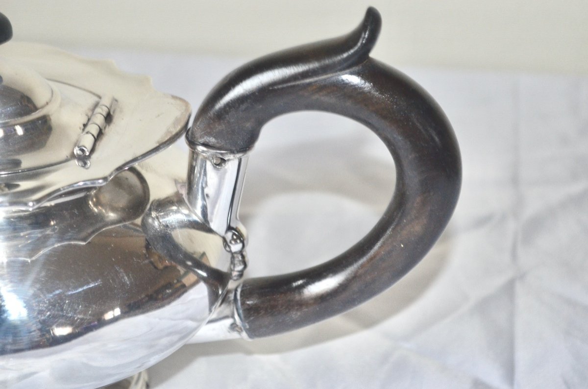 Teapot In Sterling Silver Early 19th Century-photo-3