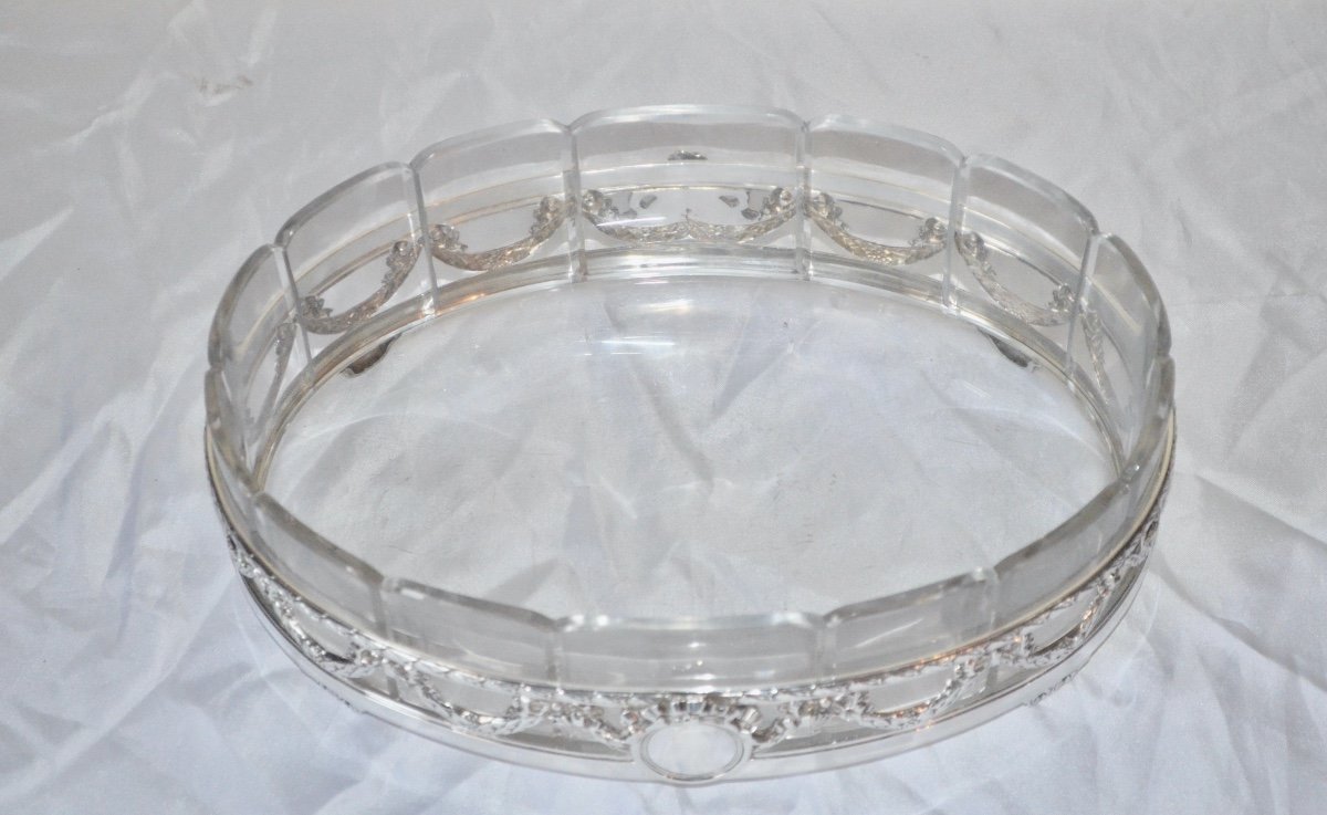 Planter / Table Center In Sterling Silver Late 19th Century Louis XVI Style-photo-8