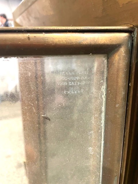 Vitrine Murale En Laiton Doré Fin 19eme/début 20ème Siècle-photo-2