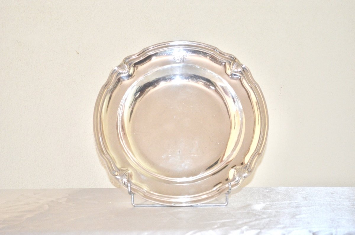 Round Hollow Dish In Sterling Silver By Emile Puiforcat-photo-2