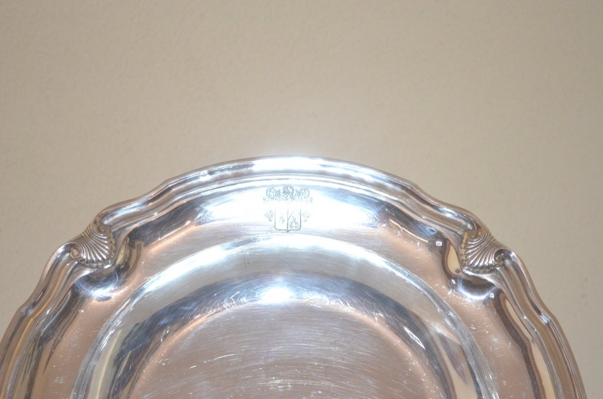 Plat Rond Creux En Argent Massif d'Emile Puiforcat -photo-3