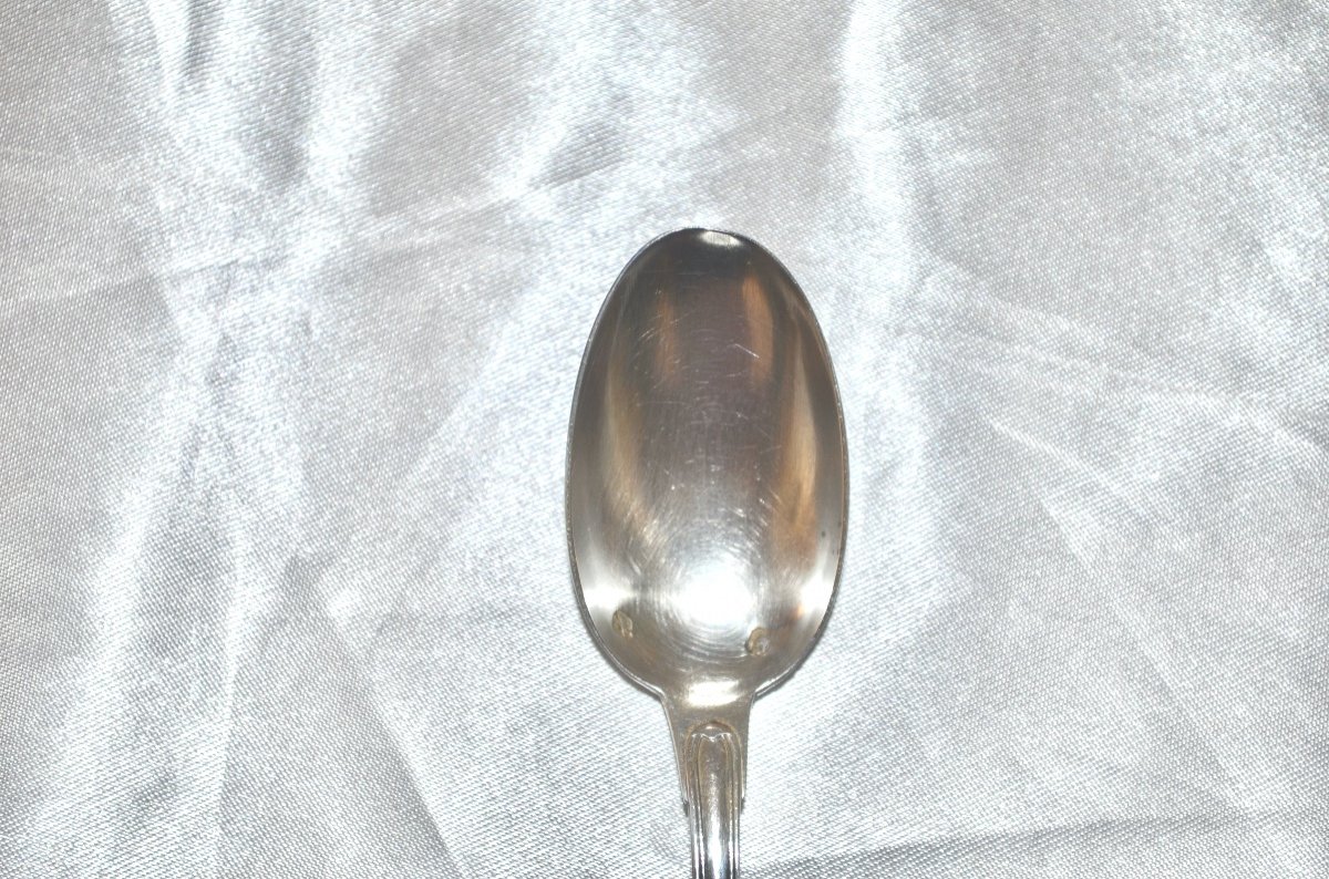 Series Of 6 Coffee Spoons In Sterling Silver-photo-2