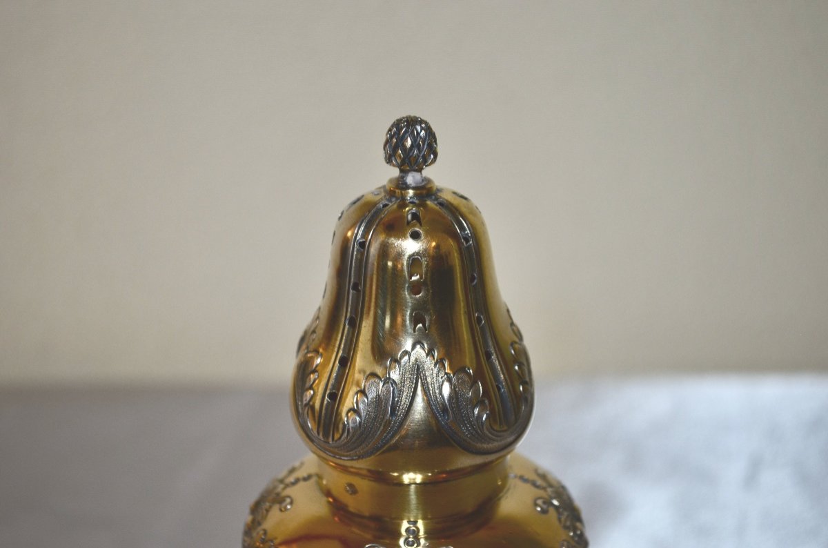 Saupoudreuse En Vermeil Et Cristal Par Lapar-photo-2