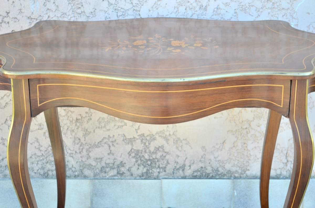 Table De Salon En Palissandre 19ème Siècle -photo-2