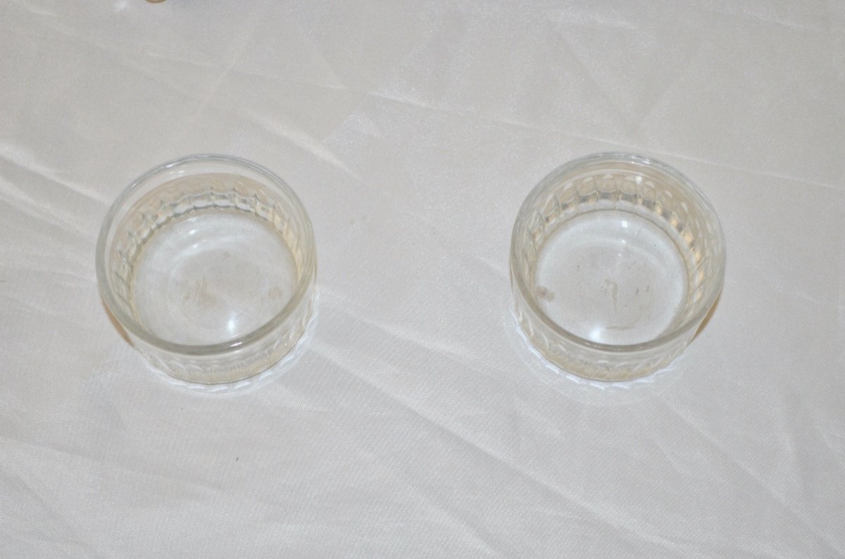 Pair Of Salt Cellars In Sterling Silver Late 18th Century -photo-4