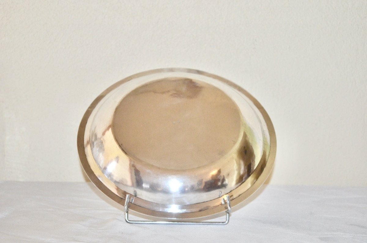 Round Bowl In Sterling Silver 19th Century-photo-2
