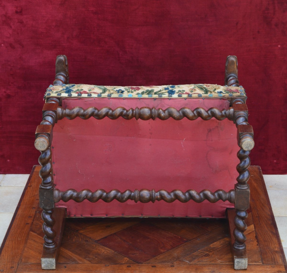 Office Armchair In Walnut Louis XIII Style Early 19th Century -photo-6