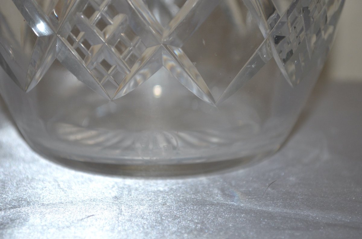 Pair Of Decanters In Baccarat Crystal And Sterling Silver -photo-4