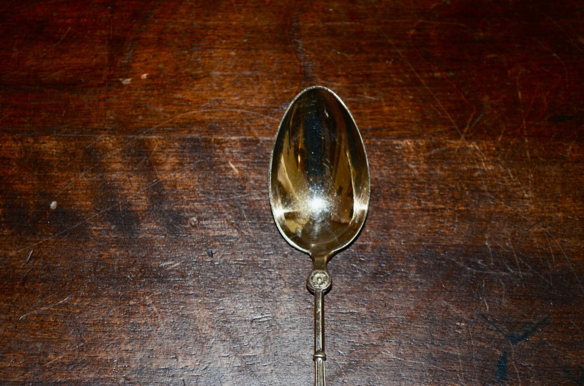 Set Of 12 Vermeil Coffee Spoons By émile Puiforcat -photo-3